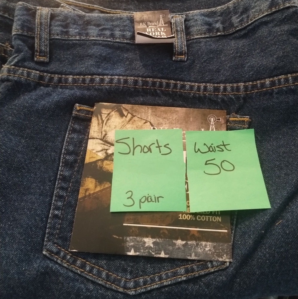 Men's size 50 jeans shorts (price is for each pair)